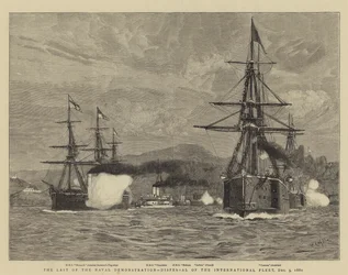 Das Ende der Marine-Demonstration, Zerstreuung der Internationalen Flotte, 5. Dezember 1880